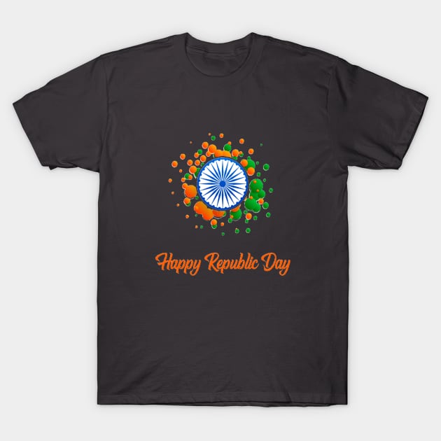 Happy Republic Day T-Shirt by kingdom_of_design